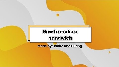 (A.M.B.E.R) Rafito and Gilang | Procedure text | How to make an Egg Sandwich