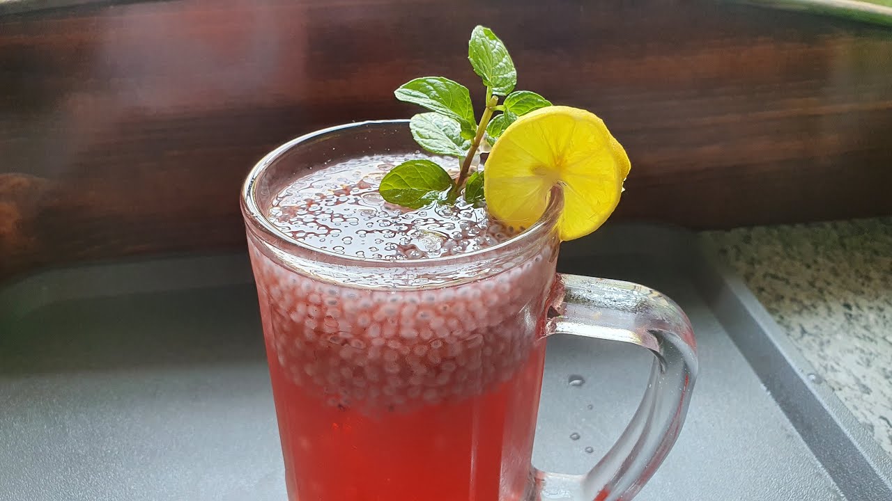 Rooh Afza Basil Seeds Drink Rooh Afza Summer Drink YouTube