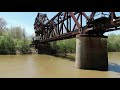 Drone footage of the Rockport Railroad Bridge