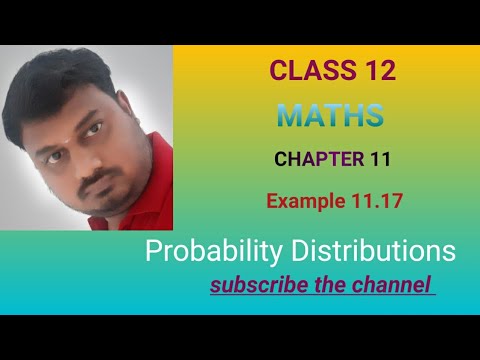 Class12Maths Example 11.17 Probability Distributions