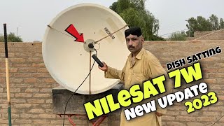 NileSat 7w Satellite | How To Set NileSat 7w In Pakistan | 4 Fit dish NileSat Full Warking 2023