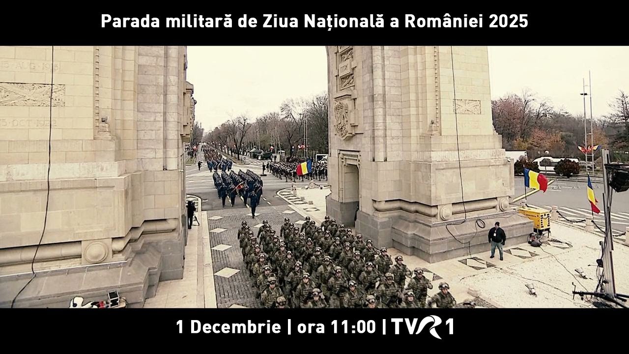 Parada militară de Ziua Naţională 2025 de la Arcul de Triumf | LIVE TVR1