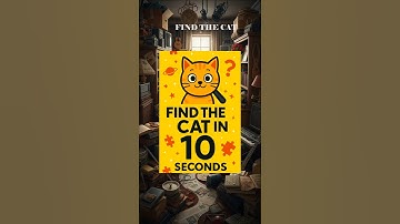 10 Second Hidden Cat Challenge! | Find the Cat #23 #shorts #10secondchallenge #findthecat #catpuzzle