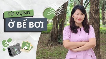 Học từ vựng ở bể bơi