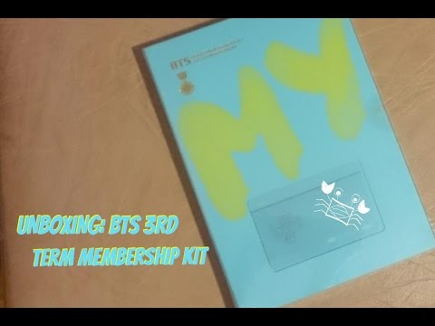 K-POP・アジア BTS 3rd Team Membership Kit BTS 3rd Team Membership Kit