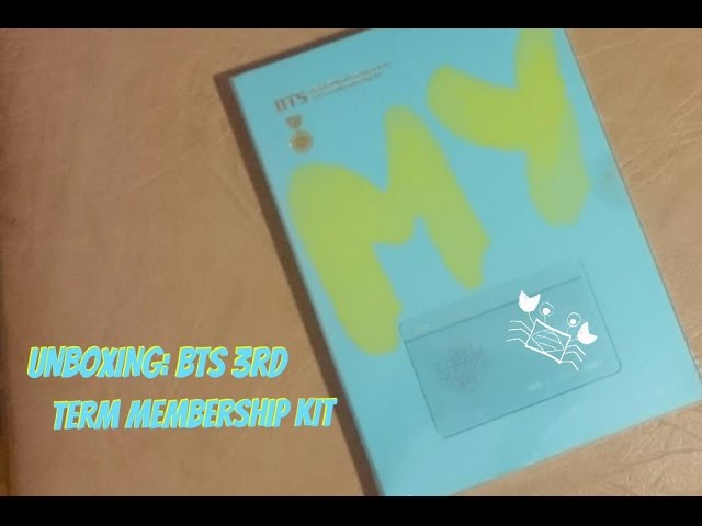 K-POP・アジア BTS 3rd Team Membership Kit BTS Global Official Fanclub ARMY 3rd term Membership ARMY