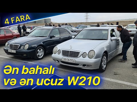 Ən ucuz və ən bahalı W210 4 göz Mercedes Sumqayıt maşın bazarında