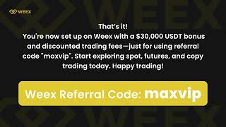 Weex Referral Code maxvip | Exchange Review & How to Apply Weex Referral Code (maxvip) screenshot 3