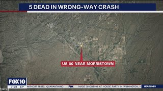 Five dead in wrong-way crash on US 60 near Morristown | FOX 10 News
