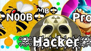 NOOB vs PRO vs HACKER in Agar.io