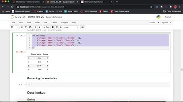 [CS 220 / CS319 Fall 2020] LEC 29 Video 2: Pandas DataFrame intro