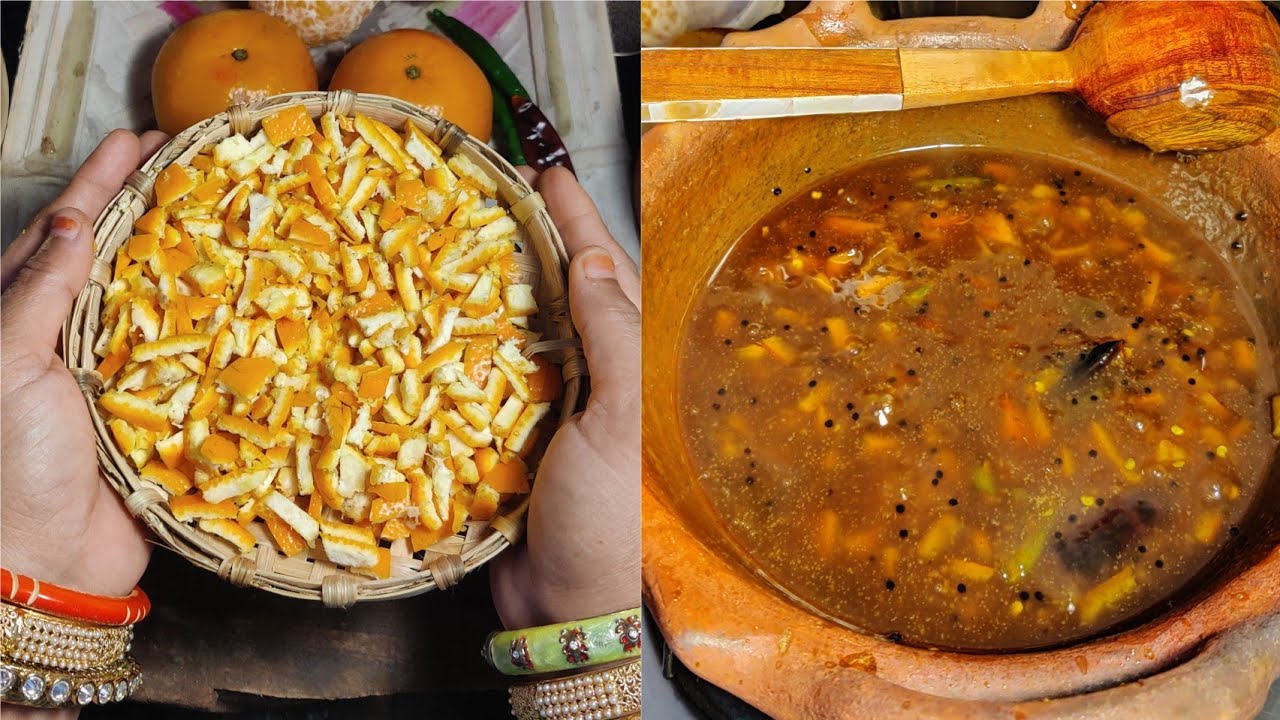 Orange peel pachadi recipe orange thol pachadi foodzeee YouTube