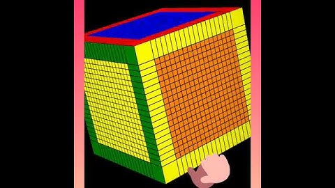 how to do DONUT PATTERN ON 20*20 RUBIKS CUBE #SHORTS #DONUTPATTERN #20BY20RUBIKSCUBE #RUBIKS #DONUTS