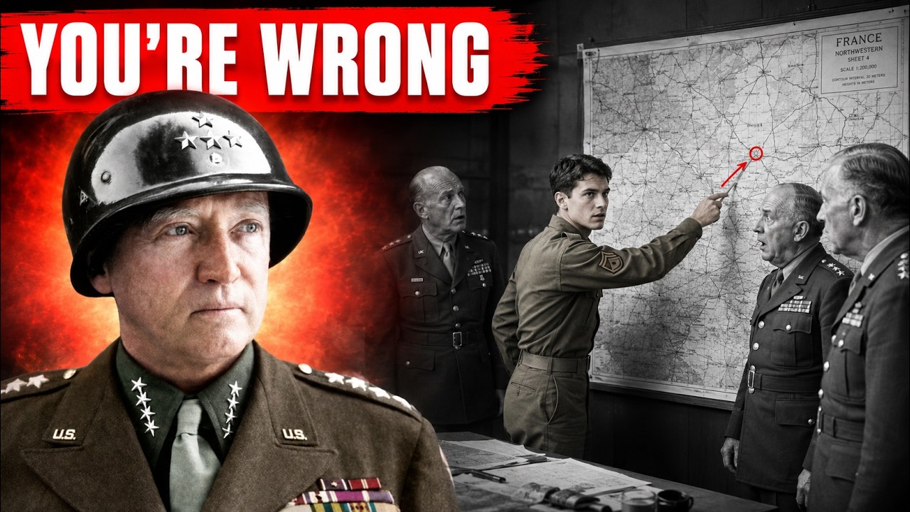 One Corporal Told Patton His Map Was Wrong - Patton Promoted Him to Sergeant the Next Day