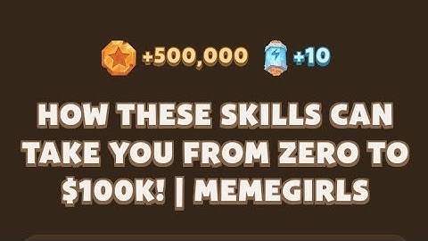 HOW THESE SKILLS CAN TAKE YOU FROM ZERO TO $100K! | MEMEGIRLS | memefi YouTube video code today