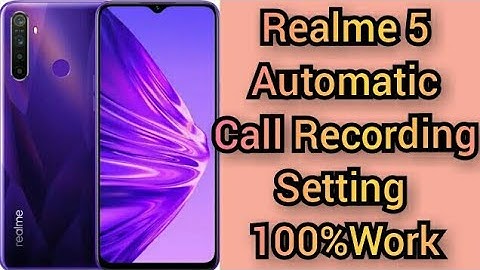 Realme 5 Call Recording Setting | Realme mobile call recording kaise kare