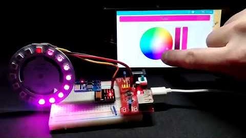 如何使用 ESP8266 與手機 APP 控制 WS2812B（LED 閃爍樣式、流星燈選色環）