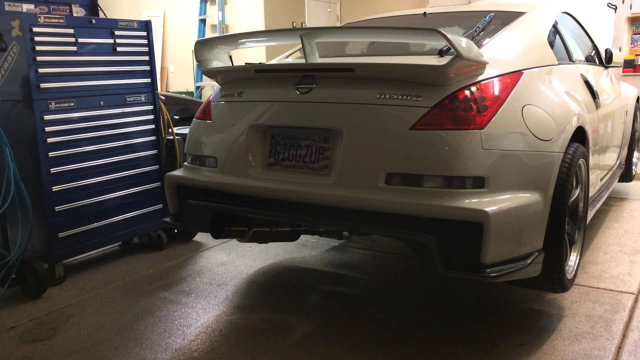 Momentum headers installed on Nismo 350z with dual intakes, tomei y