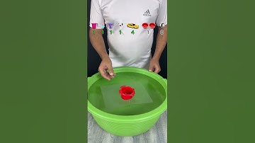 TRY TO GUESS HOW MANY TISSUE PAPER IT TOOK? #satisfying #asmr #experiment #water #waterexperiment