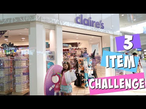 CLAiRE'S SHOPPiNG CHALLENGE! 6 iTEMS 