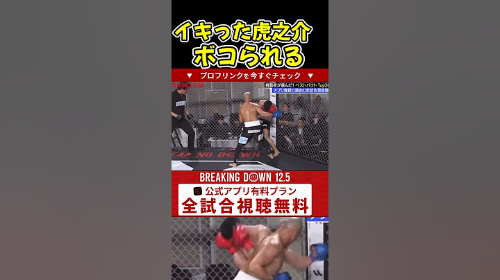 【ブレイキングダウン 試合】イキった虎之介がレジェンドボクサーにボコられる！【ブレイキングダウン/朝倉未来/BreakingDown/オーディション】#shorts