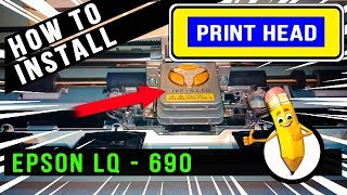 How To Install Printer Head Epson Lq 690 Youtube