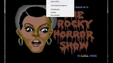 The Rocky Horror Show - Commodore 128 - emulador VICE 2.4 - testeado Windows 7 x64