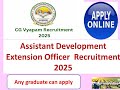 ADEO post for any graduates ONLY for CG state