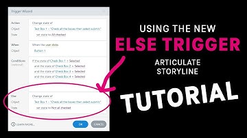 Tutorial for using the new Else Feature in Articulate Storyline