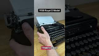 How to use all functions on a 1938 Royal O Model vintage portable typewriter