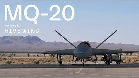 AI Pilots Fly Combat Air Patrol | MQ-20 Powered by Hivemind
