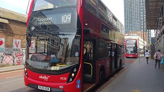 Full Journey London Route 109 Brixton to Croydon Town Centre SK20 AZW 2030 Transport UK E400MMC SH