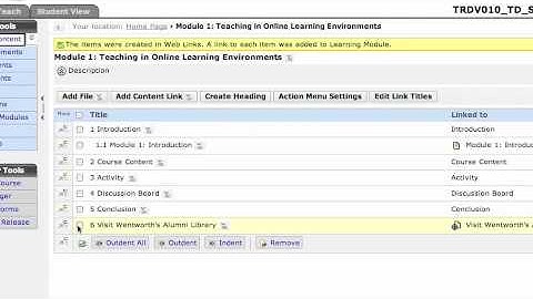 Adding Content Links to Blackboard Learning Modules - Part 3