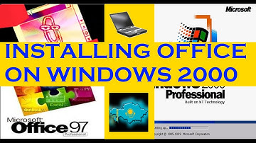 Installing and trying Microsoft OFFICE in Windows 2000!! -  #Oldpcsadventures#1