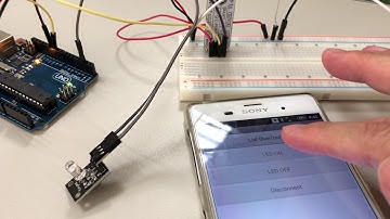 手機透過藍牙控制Arduino上的LED示範影片