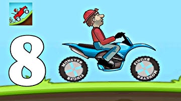 Hill  climb racing -gameplay walkthrough part 8 Jeep (ios, android)