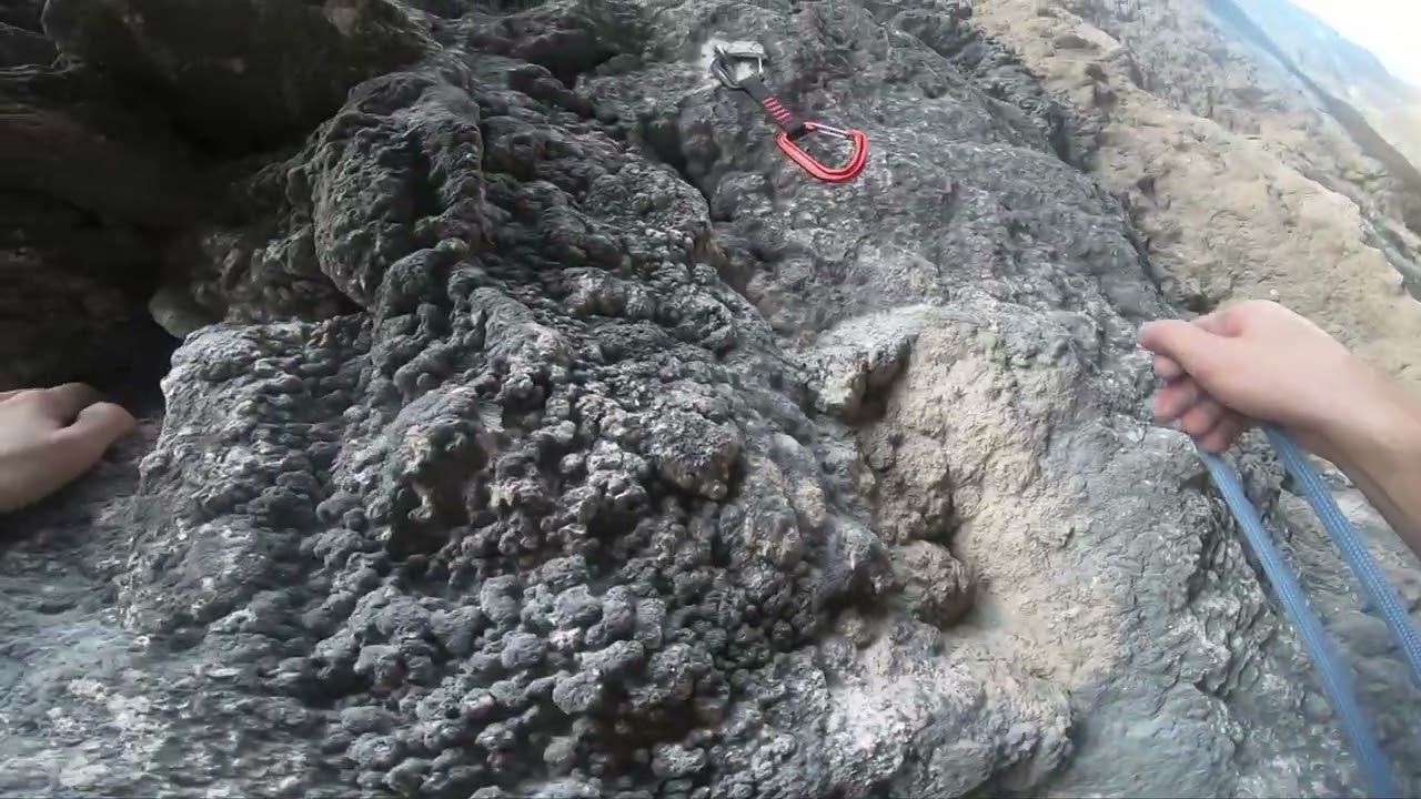 Climbing in Geyikbayiri, Sector Cidtidit Kanyon, Route: Nasty 6c+ (8- UIAA)