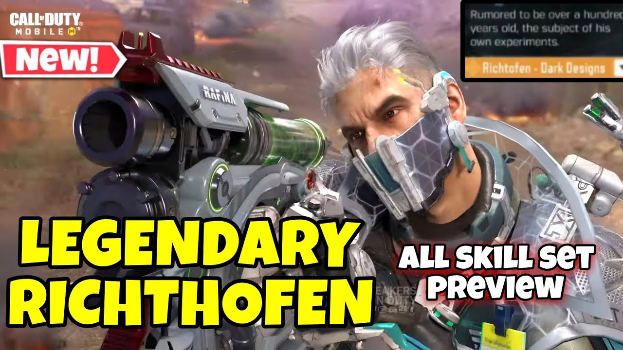 Skill Codm NEW LEGENDARY RICHTHOFEN SKILL SET PREVIEW | CODM S10 #codm - YouTube