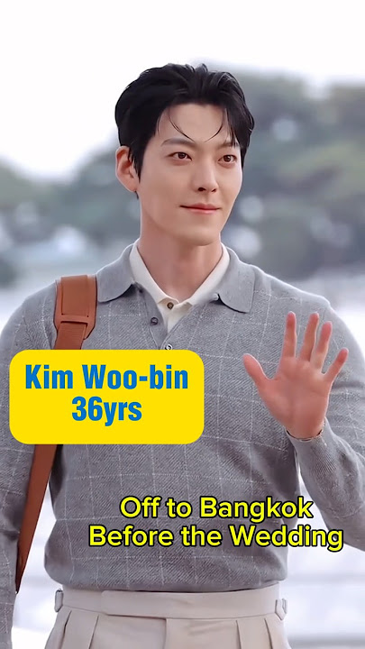 Kim Woo-bin, dapper at the airport — off to Bangkok before wedding #kimwoobin #김우빈 #kimhyunjoong