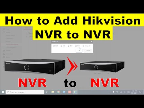 Hikvision how to Add NVR to NVR