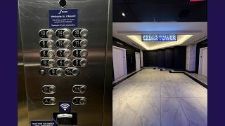 Modded Dover Traction Elevators at Cedar Tower at the J Resort in Reno, Nevada