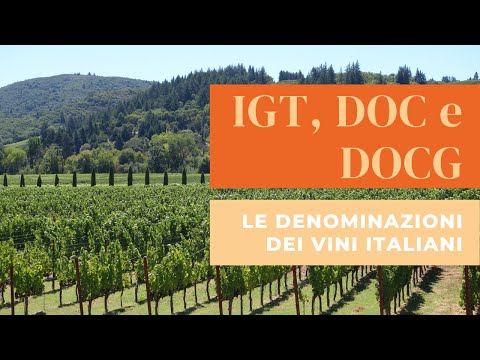 IGT, DOC e DOCG: le denominazioni dei vini italiani