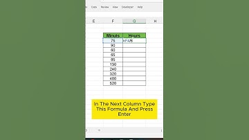 Convert Minutes to Hours in Excel | Quick Trick