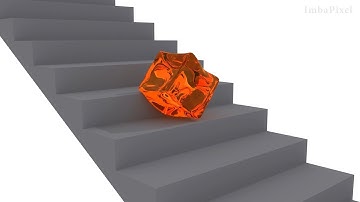 Jelly Cube on the Stairs