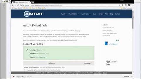 Windows 7, 8, 10 System Level Programming & Downloading AutoIT