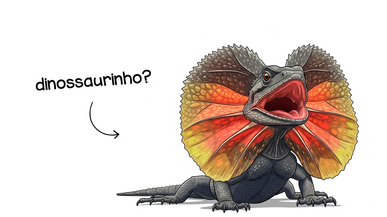 Por que é HORRÍVEL nascer como um Lagarto de Gola ? - YouTube