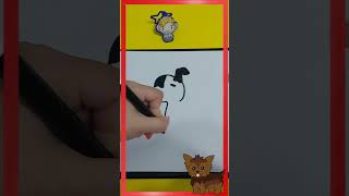 Как нарисовать Щенка Рисунок СОБАКА ЩЕНОК draw a puppy and a dog#shorts #dog #puppy #howto #sketch