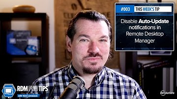 How to disable the auto-update notifications in Remote Desktop Manager - RDM Pro Tip 003