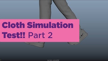 3D character cloth simulation test Part 2