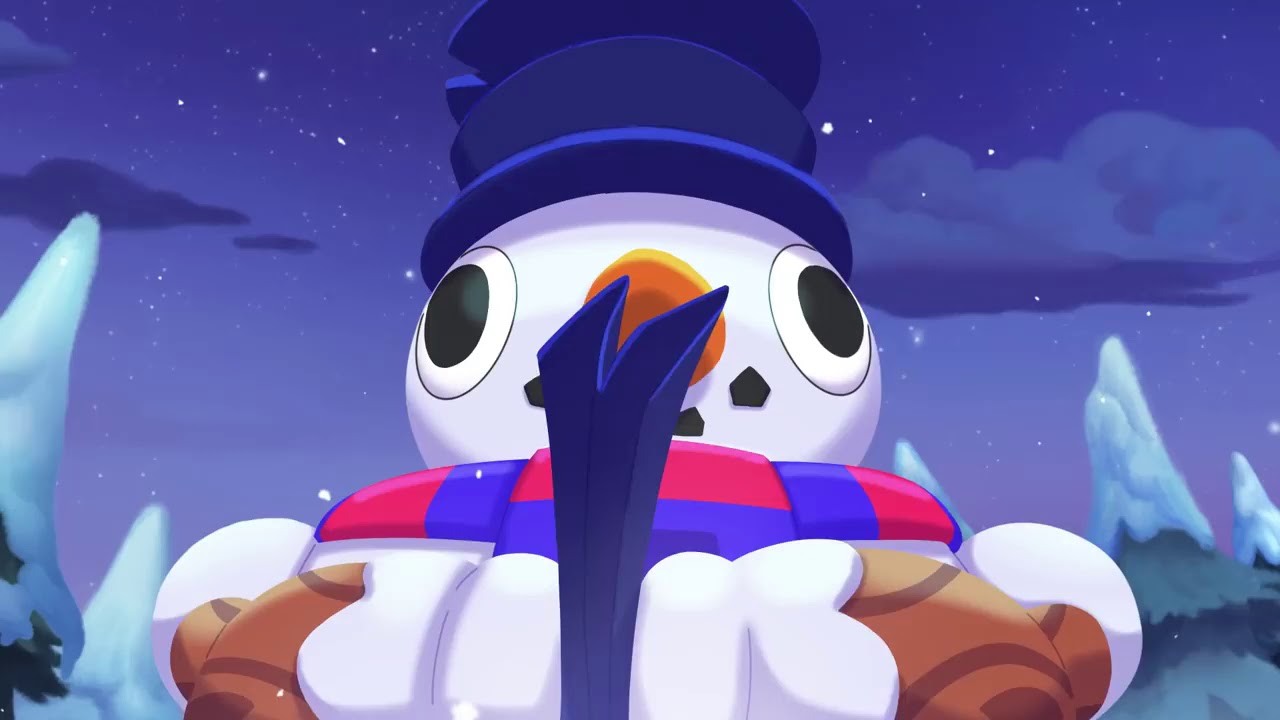 Nueva Animacion De Brawl Stars Tick Muneco De Nieve Feliz Brawlidays Youtube - brawl stars muñeco